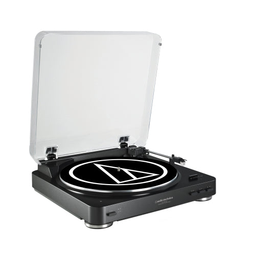 Audio-Technica Turntables & Accessories Audio-Technica AT-LP60SPBT-BK Fully Automatic Belt-Drive Wireless Turntable and Speaker System AT-LP60BT Black + Wireless Speaker(LP60SPBT-BLK) Buy on Feesheh