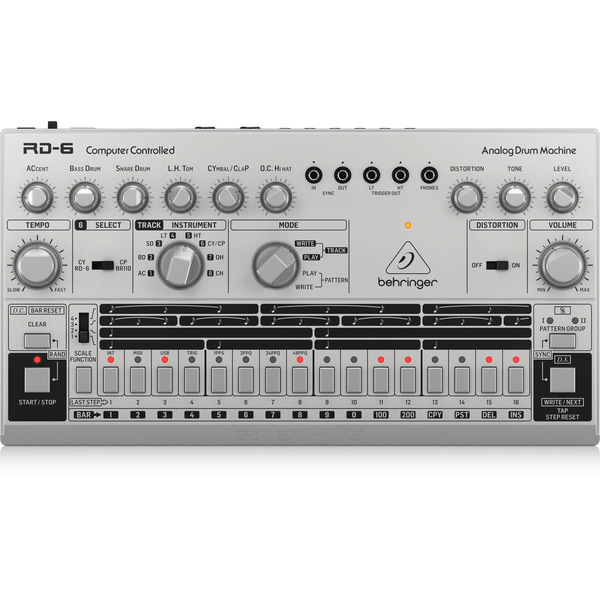 Behringer Drum Machines, Samplers & Sequencers Behringer RD6SR Classic Analog Drum Machine RD6SR Buy on Feesheh