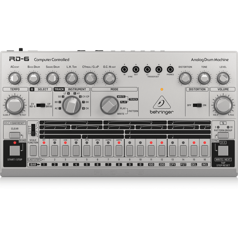 Behringer Drum Machines, Samplers & Sequencers Behringer RD6SR Classic Analog Drum Machine RD6SR Buy on Feesheh