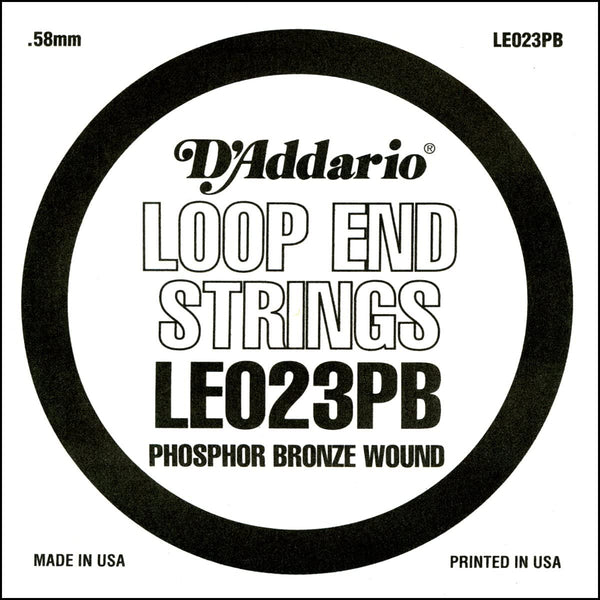 D'Addario Guitar Strings D'Addario LE023PB Phosphor Bronze Loop End Single String, .023 LE023PB Buy on Feesheh