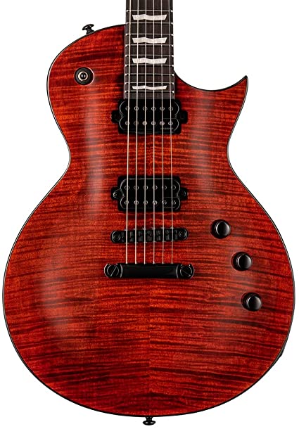 ESP Guitars ESP LTD Deluxe Eclipse EC-1001 Series Flamed Maple Tiger Eye Finish LEC1001FMTEF Buy on Feesheh