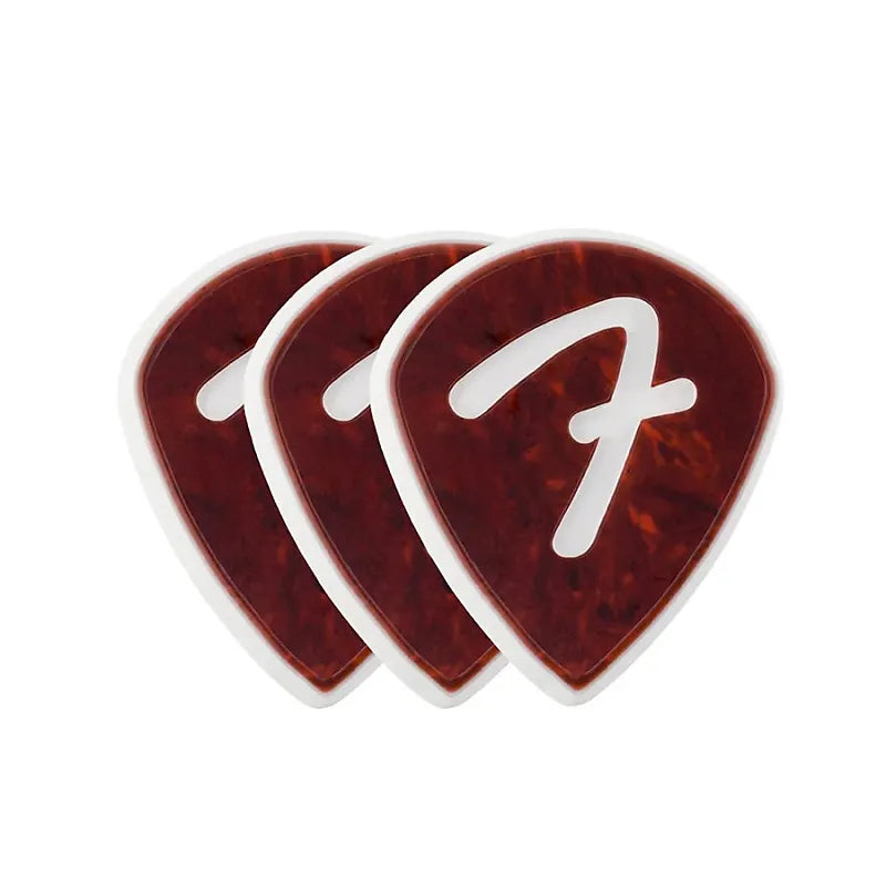 Fender 551 F Grip Picks Tortoise Shell 3 pack