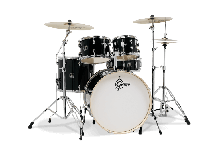 Gretsch Acoustic Drums Black Finish Gretsch Energy 5PC Kit with Hardware Pack GE4E825B Buy on Feesheh