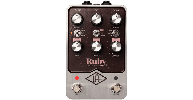 Universal Audio Amplifier Pedal Universal Audio Ruby '63 Top Boost Amplifier Pedal GPM-RUBY Buy on Feesheh
