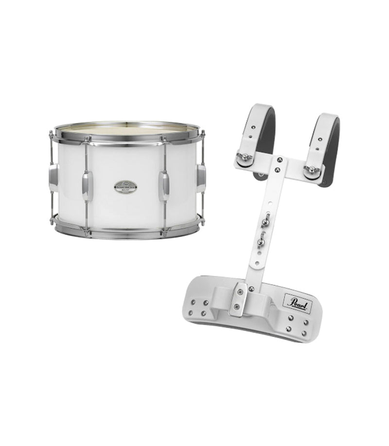 Pearl MJT1007/CXN #33 10" x 7" Junior Series Tenor Drum with MCH-20S Carrier, Pure White Finish
