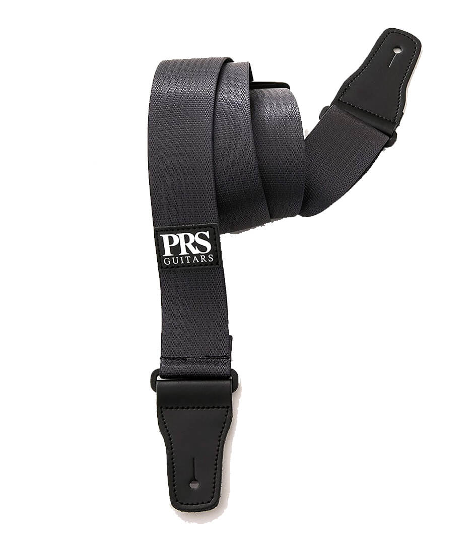 PRS Nylon Seatbelt 2 Wide Guitar Strap with Genuine Leather Ends Ch