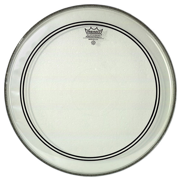 Remo Remo Powerstroke P3 Clear Bass Drumhead  22 inch with 2.5 inch Impact Pad P3-1322-C2- Buy on Feesheh