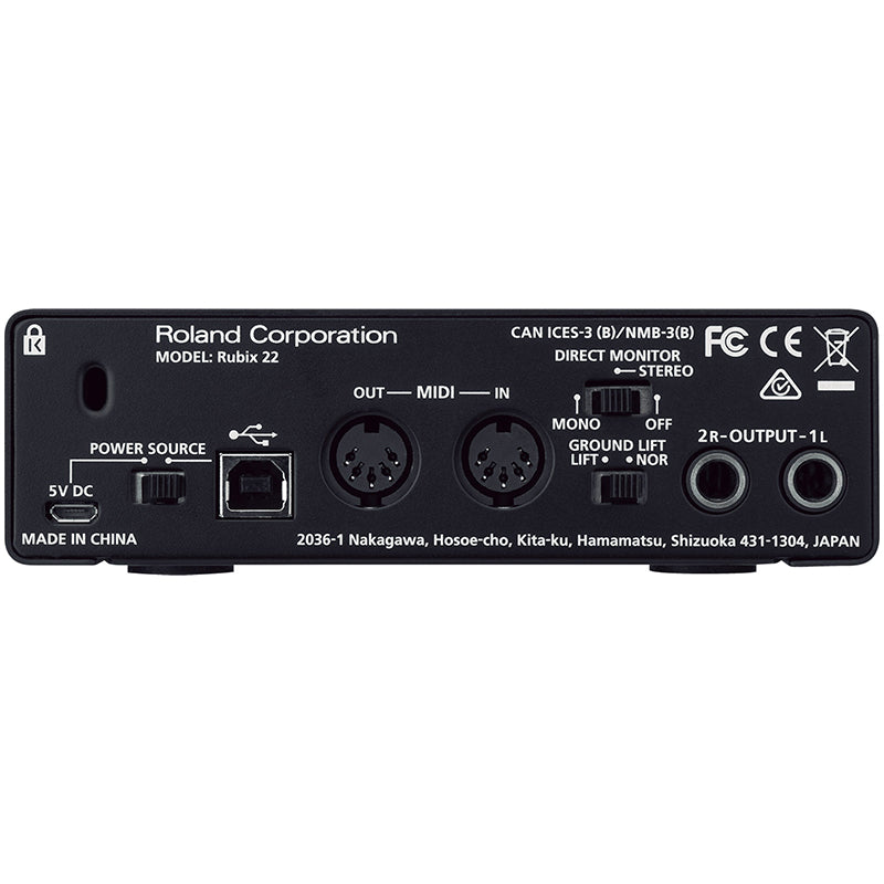 Roland Audio Interface Roland Rubix-22 High Resolution USB audio interface - 2 in / 2 out RUBIX-22 Buy on Feesheh