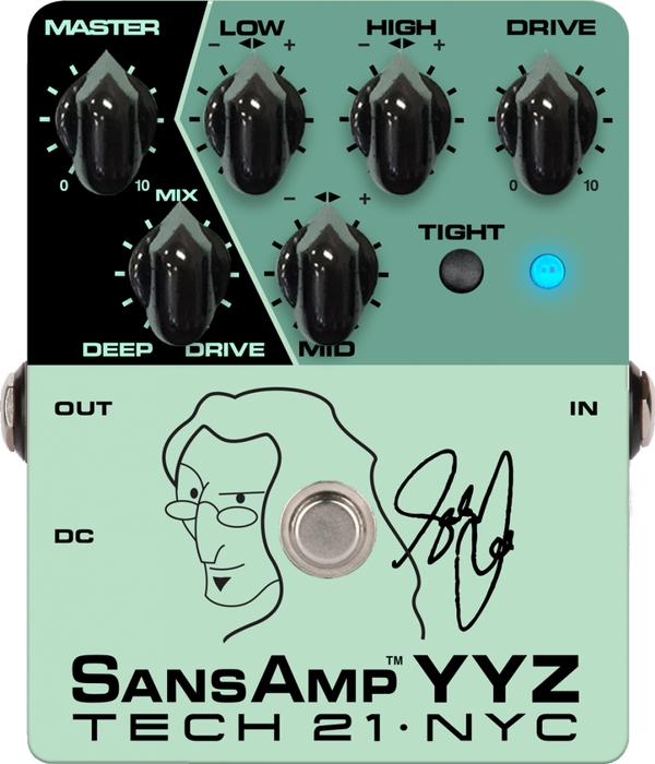 Tech21 Bass Guitar Amplifiers Tech21 Geddy Lee Signature SansAmp YYZ - Bass Pre-amp Pedal YYZ Buy on Feesheh