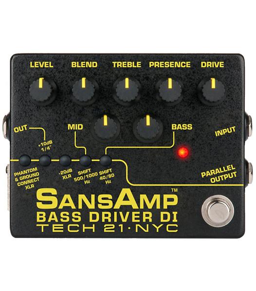 Tech21 Bass Guitar Pedals & Effects Tech21 SansAmp Bass Driver DI (v2) - Pre-Amp & DI for Bass BSDR-V2 Buy on Feesheh
