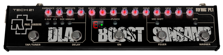 Tech21 Paul Landers PL1 Signature Fly Rig - SansAmp, EFX, Boost for Gu