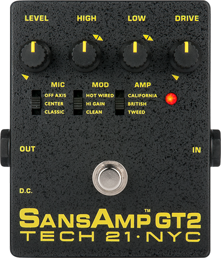 Tech21 SansAmp GT2 - Streamlined version of CLASSIC w/ onboard EQ