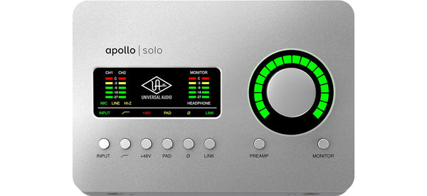 Universal Audio Universal Audio Apollo Solo Heritage Edition Thunderbolt 3 Audio Interface with UAD DSP 2-in/4-out Thunderbolt 3 Audio Interface with 2 Unison Preamps" APLS-HE Buy on Feesheh