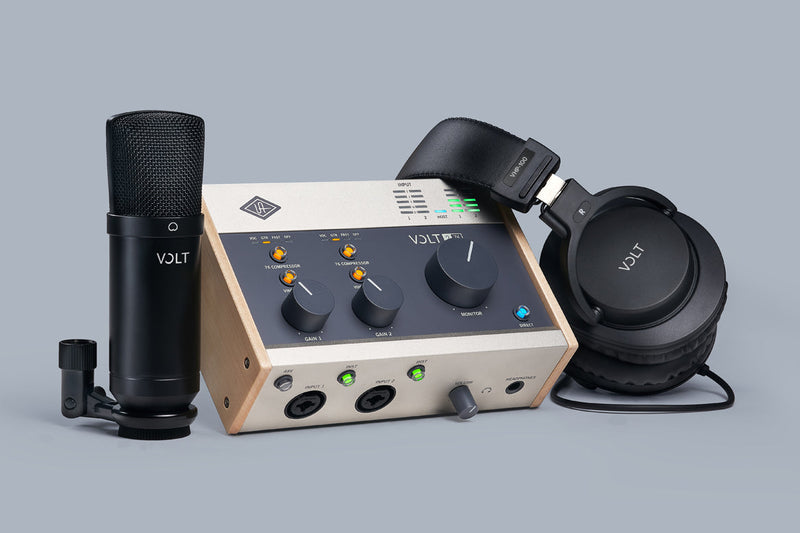 Universal Audio Universal Audio Volt 276 Studio Pack 2-in/2-out USB-C Audio Interface with 2 Preamps, 24-bit/192kHz AD/DA, Built-in FET Compressor, MIDI I/O, Large-diaphragm Condenser Microphone, Headphones, and Software Bundle - Mac/PC/iOS" VOLT-SB276 Buy on Feesheh