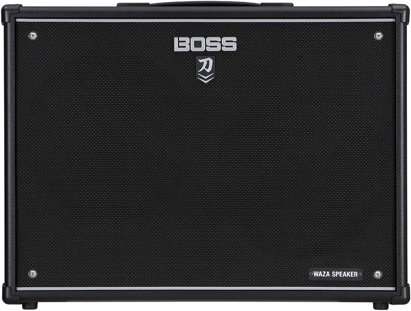 Boss KTN-C212W Katana 160-watt 2 x 12-inch Waza Extension Guitar Amplifier Cabinet Bundle with 10ft Instrument Cable and Boss Picks