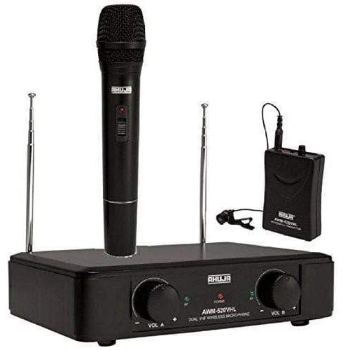 Ahuja Microphones Ahuja Microphone Wireless Dual Channel UHF, 1 Handheld & Lapel - AWM520VHL AWM520VHL Buy on Feesheh