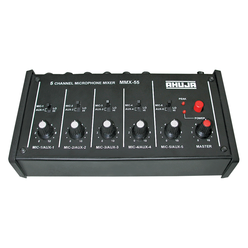 Ahuja Mixers Ahuja Mixer Audio 5 CH 5Mono Input - MMX55 MMX55 Buy on Feesheh