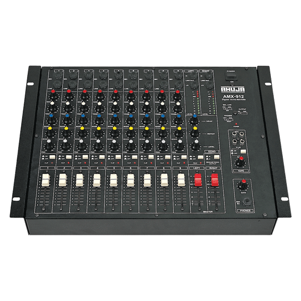 Ahuja Mixers Ahuja Mixer Audio 9 CH 9Mono Input w/ Echo Reverb Effects - AMX912 AMX912 Buy on Feesheh
