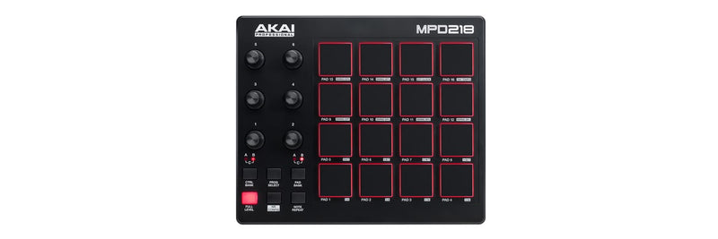 Akai Audio Interface Akai Professional MPD218 16-Pad MIDI Pad Controller Class-compliant USB Pad Controller MPD218 Buy on Feesheh