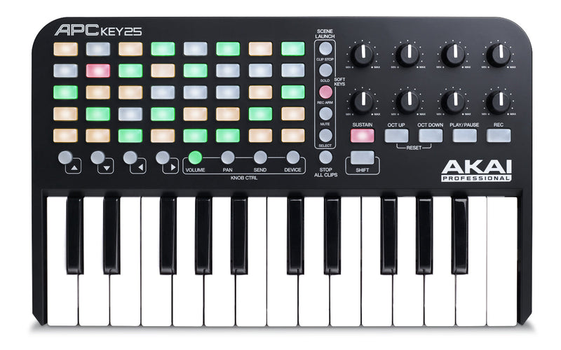 Akai MIDI Controllers Akai Professional APC Key25 - 25-key Controller Keyboard for Ableton Live APCKEY25 Buy on Feesheh