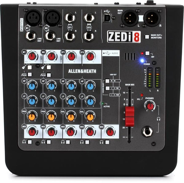 Allen & Heath Allen & Heath ZEDi-8 8-channel Mixer with USB Audio Interface ZEDi8 Buy on Feesheh