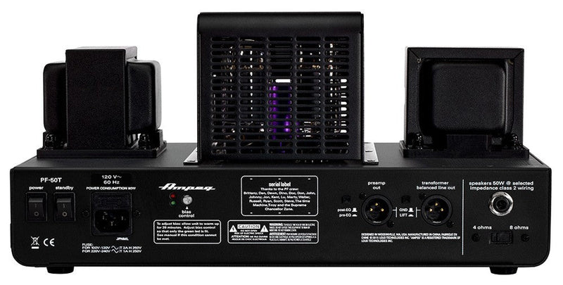Ampeg Bass Guitar Amplifiers Ampeg PF-50T Portaflex - 50W All-tube Bass Head PF-50T Buy on Feesheh