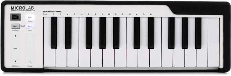Arturia MIDI Controllers Black Arturia MicroLab 25-key Keyboard Controller 3760033531427 Buy on Feesheh