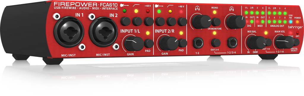 Behringer Firepower FCA610 - 6 x 10 USB/FireWire Audio/MIDI Interface