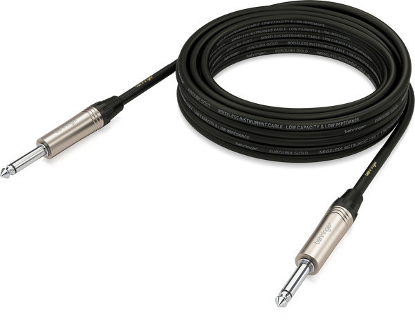Behringer Behringer GIC-600  Gold Performance 6 m (19.7 ft) Instrument Cable with 1/4" TS Connectors GIC600 Buy on Feesheh