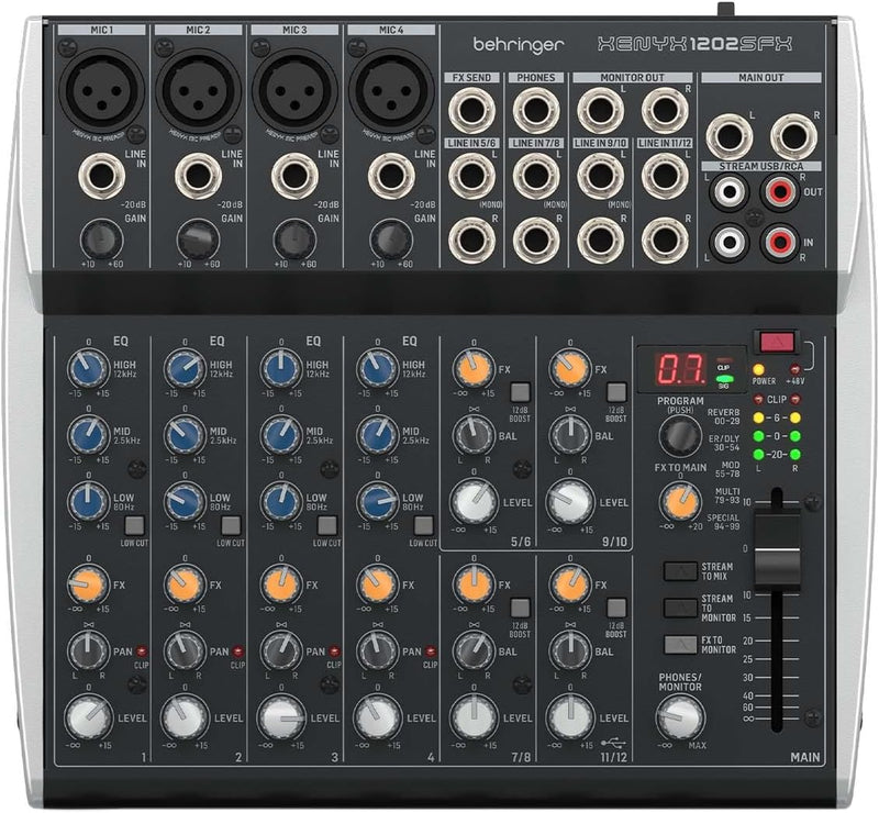 Behringer Behringer Xenyx 1202SFX 12-channel Analog Streaming Mixer 1202SFX Buy on Feesheh