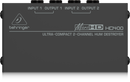 Behringer DI Boxes & Power Supplies Behringer HD400 Ultra Compact 2 Channel Hum Destroyer HD400 Buy on Feesheh