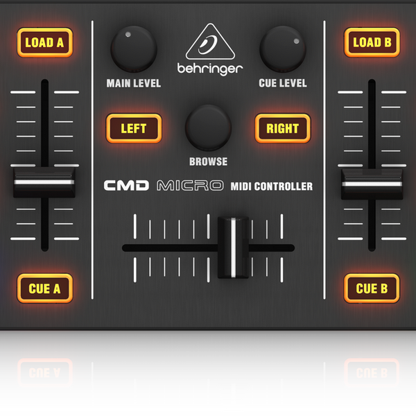 Behringer CMD MICRO Compact 2-Deck DJ MIDI Controller