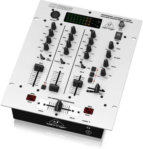 Behringer DJ Mixers Behringer Pro Mixer DX626 Professional 3-Channel DJ Mixer with BPM Counter and VCA Control - White DX626 Buy on Feesheh