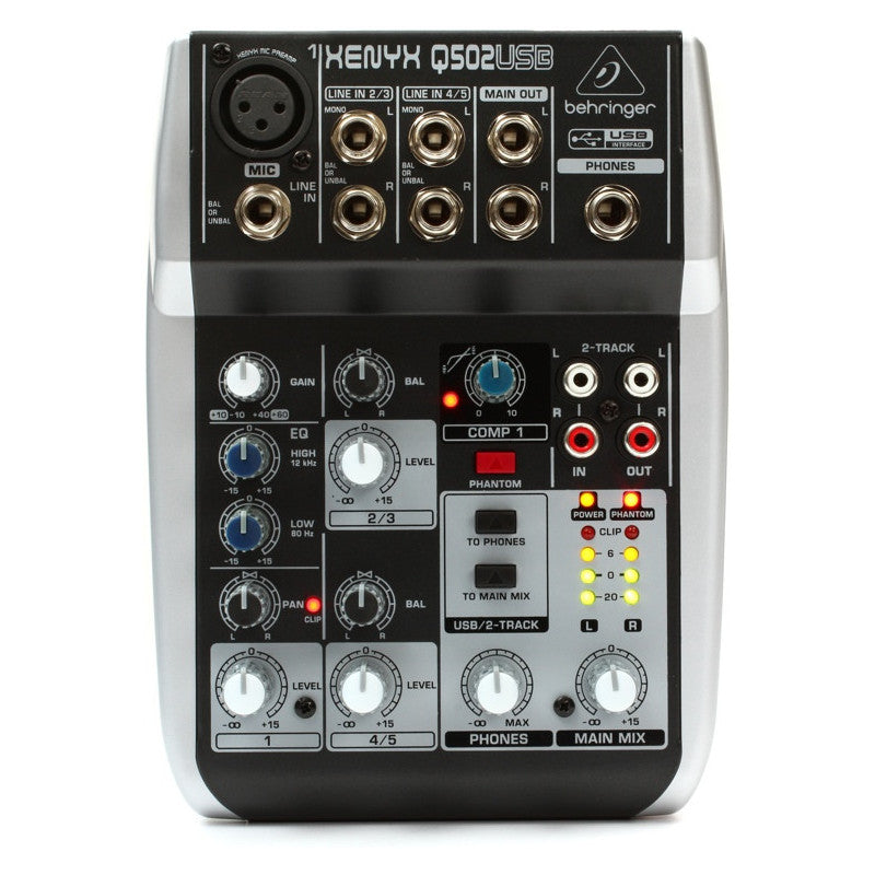 Behringer Xenyx Q502USB Analog Mixer