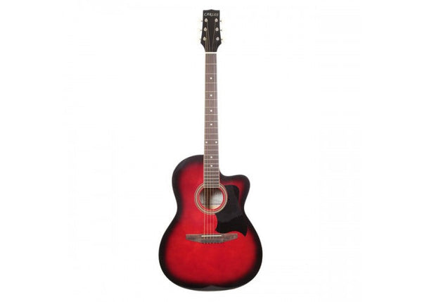 Carlos Acoustic Guitar C901 - Red - Include Free Soft Case