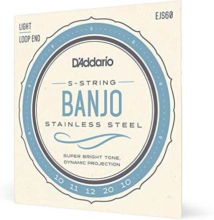 D'Addario D'Addario EJS60 Stainless Steel Banjo Strings - .010-.020 Light 5-string EJS60 Buy on Feesheh