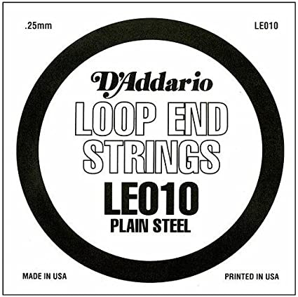 D'Addario D'Addario LE010 Plain Steel Loop End Single String, .010 LE010 Buy on Feesheh