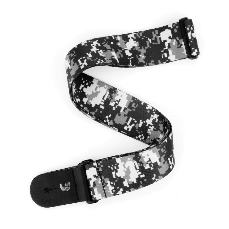 D'addario D'addario Printed Polyester 2" Camo Black Guitar Strap P20S1501 Buy on Feesheh