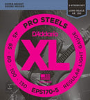 D'Addario D'Addario Set of 5 String Bass Pro Steel 45 - 130 Gauge Long Scale EPS170-5 Buy on Feesheh