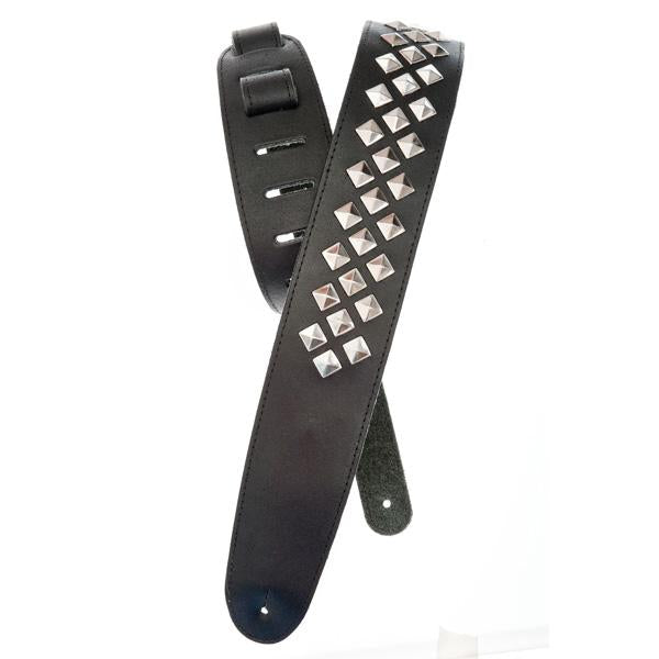 D'Addario Guitar Accessories D'addario Planet Waves - Metal Collection Diamond Stud Leather Guitar Strap - 25LGS01 25LGS01 Buy on Feesheh