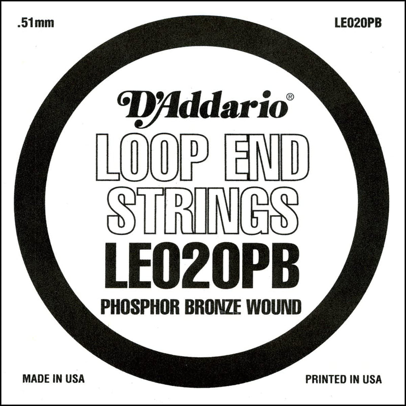 D'Addario Guitar Strings D'Addario LE020PB Phosphor Bronze Loop End Single String, .020 LE020PB Buy on Feesheh