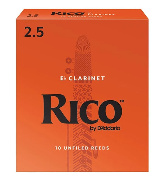 D'Addario Orchestral Accessories D'Addario RBA1025 Rico EB Clarinet Reeds - Strength 2.5 (10-Pack) RBA1025 Buy on Feesheh