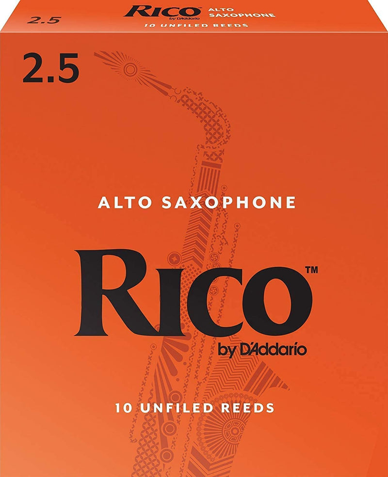 D'Addario Orchestral Accessories D'Addario Rico Alto Sax Reeds, Strength 2.5, 10-pack RJA1025 Buy on Feesheh