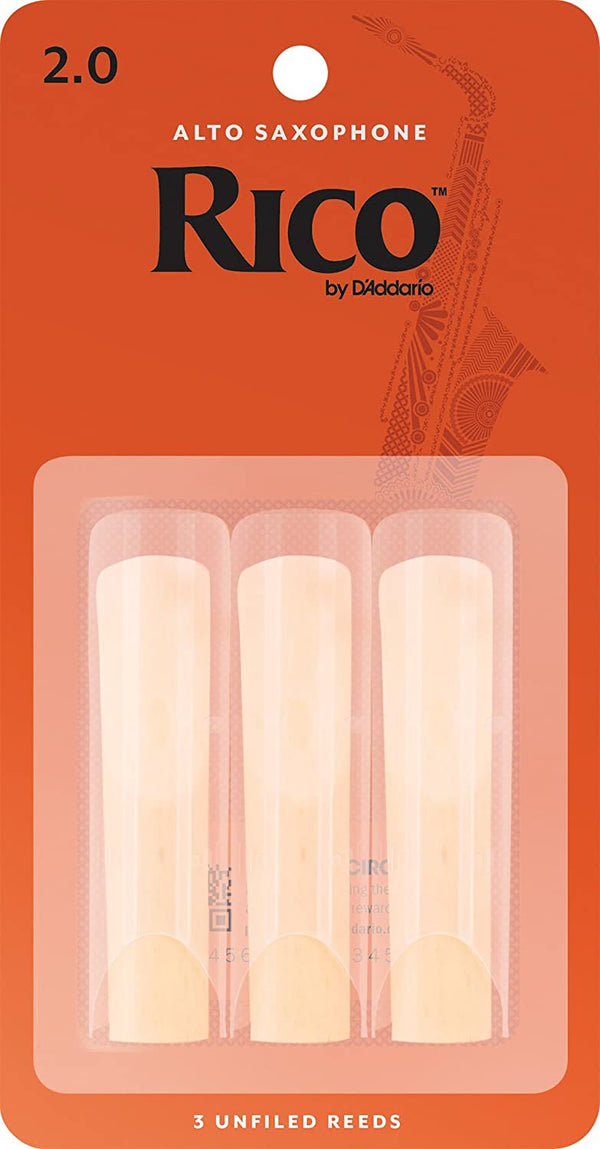 D'Addario Orchestral Accessories D'Addario Woodwinds Alto Sax Reeds, Strength 2, 3-Pack (RJA0320) RJA0320 Buy on Feesheh