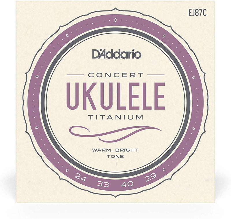 D'Addario Ukulele Strings D'Addario EJ87C Titanium Ukulele Strings, Concert J87C Buy on Feesheh