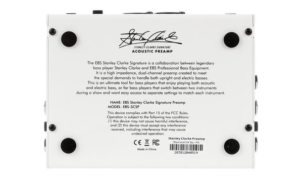 EBS Bass Guitar Pedals & Effects EBS Stanley Clarke Signature Acoustic Preamp EBS-SCSP Buy on Feesheh