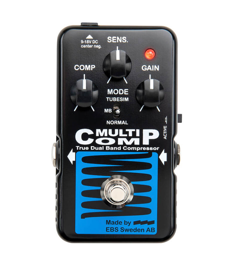 EBS Guitar Pedal DefaultTitle EBS MultiComp Blue Label Bass Compressor Pedal EBS-MC-BL Buy on Feesheh