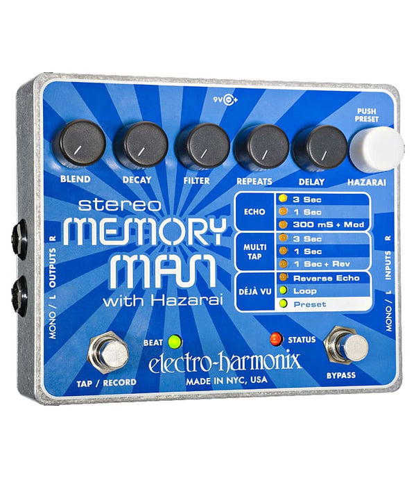Electro-Harmonix Stereo Memory Man With Hazarai Digital Delay/Looper