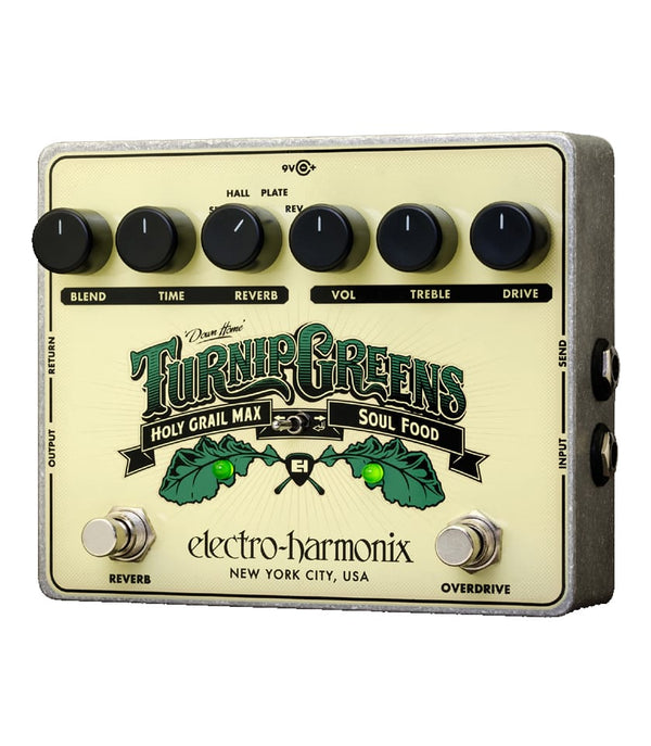 Electro-Harmonix Turnip Greens Multi-Effect Combines Soul Food And Holy Grail Max
