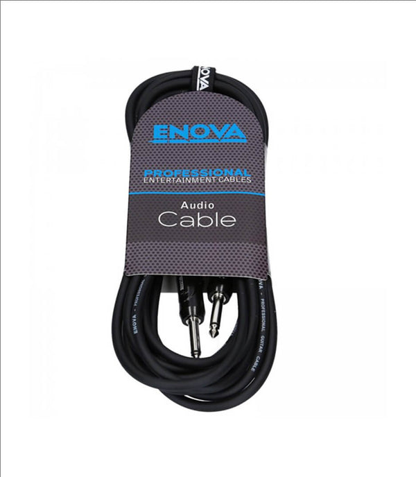 Enova Enova 15 Meters 1/4" Plug 2 Pole Jack - Jack Instrument Cable with Conductive PE Shielding EC-A1-PLMM2-15 Buy on Feesheh